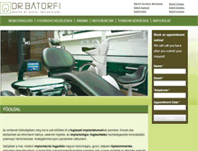 Tablet Screenshot of batorfi-fogaszat.hu